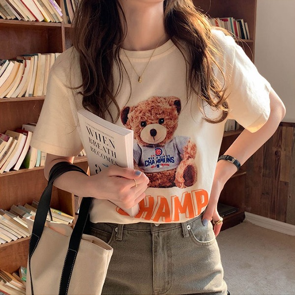 [만원의행복] 캄프 베어 반팔 티셔츠