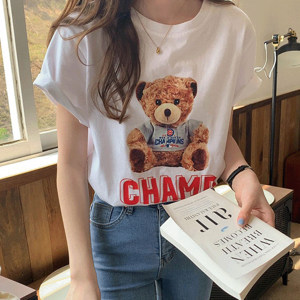 [만원의행복] 캄프 베어 반팔 티셔츠